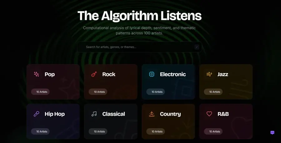 Algorithm Listens screenshot 1