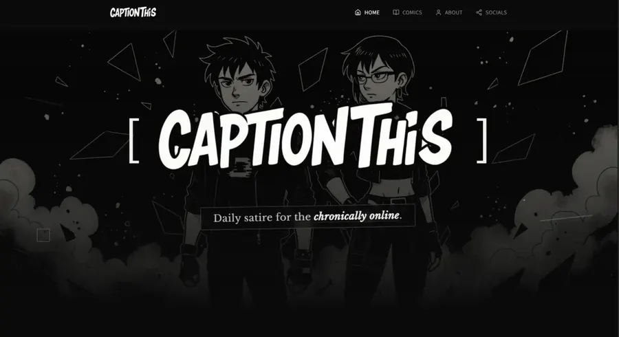 Workflow diagram showing caption creation process